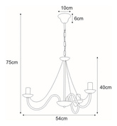 Lampa wisząca K-3990 z serii BARTEZ