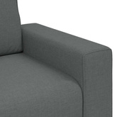 2-częściowy komplet wypoczynkowy, obity tkaniną, ciemnoszary
