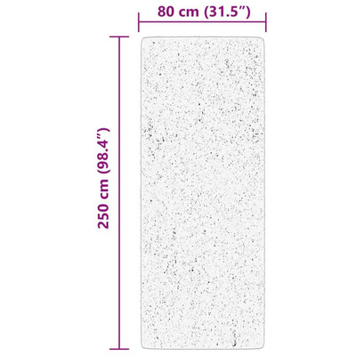 vidaXL Dywan HUARTE z krótkim włosiem, beżowy, 80x250 cm