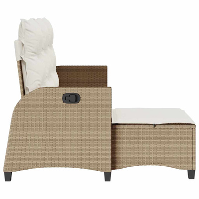 Rozkładana Sofa Ogrodowa z Poduszkami w Kształcie Litery L