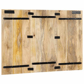 Zagłówek 120 cm lite drewno surowe mango