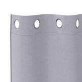 Firany blackout z kółkami 2 pcs Metaliczny Szary 245 x 140 cm