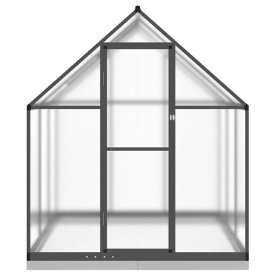 Szklarnia z ramą podstawy, antracyt, 169x169x202 cm, aluminium