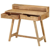 vidaXL Biurko, 100x45x90 cm, surowe drewno mango
