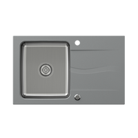 MICHAEL 111 Fusion HardRock concrete z komorą stalową (780x480x190) z syfonem manualnym i zaślepką