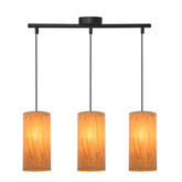 Lampa wisząca z abażurami Aragona korkowe potrójna nowoczesna do jadalni