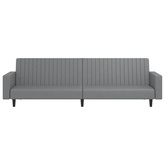 2-osobowa sofa, szara, sztuczna skóra