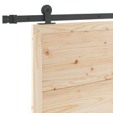 Drzwi przesuwne 90 x 208 cm Lite drewno sosnowe naturalny
