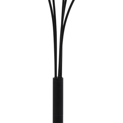 Lampa stojąca, 200 cm, 5 x E14, czarno-złota