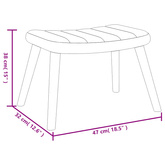 Fotel z podnóżkiem, czarny, obity aksamitem model standard