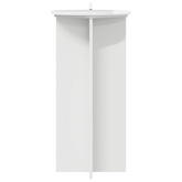 Stojak na rośliny 2 pcs Biały wysoki połysk 40 x 40 x 80 cm
