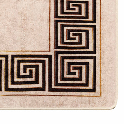 Chodnik dywanowy MARSA Czarny 100 x 100 cm Poliester i PVC