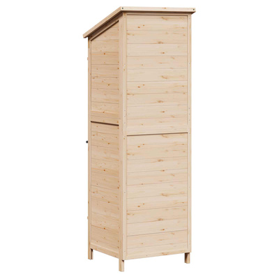 Shed ogrodowy naturalny 59,5 x 56 x 176,5 cm Drewno Świerkowe