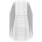 vidaXL Podwyższona donica gabionowa galwanizowane żelazo 400x100x100cm