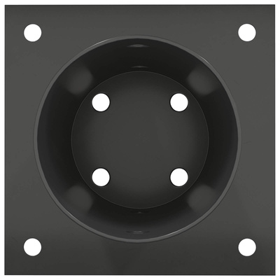Okrągły kotwicy gruntowej 4 pcs antracytowy 15 x 15 x 15 cm