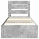 Ramka łóżka Betonowy szary 75 x 190 cm Drewno inżynieryjne
