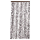 Zasłona przeciwko owadom, brąz i beż, 100x220 cm, szenil