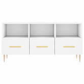 vidaXL Szafka pod TV, biała, 102x36x50 cm, materiał drewnopochodny