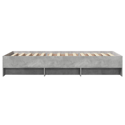 Ramka łóżka Betonowy szary 80 x 200 cm Drewno inżynieryjne