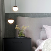 Lampa Wisząca Metalowa Czarna 9W 2700K Mica