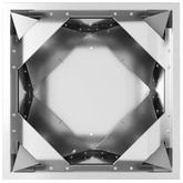 Donica 2 pcs Srebrny 40 x 40 x 75 cm Stal Galwanizowana