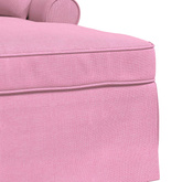 Chaise Lounge z Fartuszkiem 3 szt. Różowy tkanina