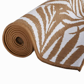 vidaXL Dywan zewnętrzny, brązowo-biały, 80x150 cm, dwustronny