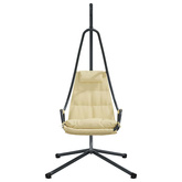 Wiszące krzesło jajo Beżowy 94 x 107 x 196,5 cm Stal