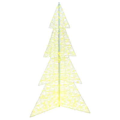 Choinka z 240 diodami LED Ciepła biel 180 cm Akryl