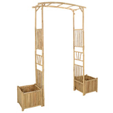 Łuk Ogrodowy Naturalny 177 x 40 x 205 cm Bambus
