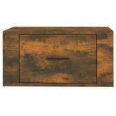 vidaXL Wiszące szafki nocne, 2 szt., opalany dąb, 50x36x25 cm