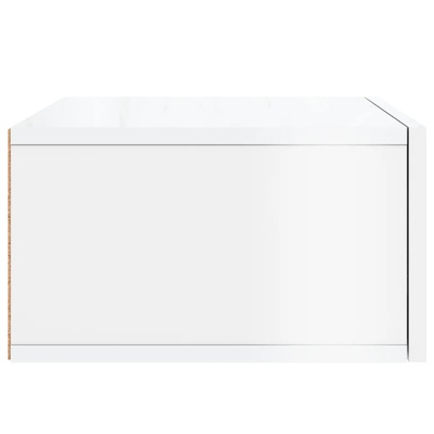 vidaXL Wiszące szafki nocne, 2 szt., białe z połyskiem, 35x35x20 cm model standard