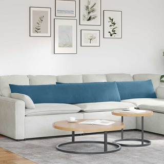 Poduszki na sofę 2 pcs Niebieski 200 x 40 cm Tkanina sztruksowa