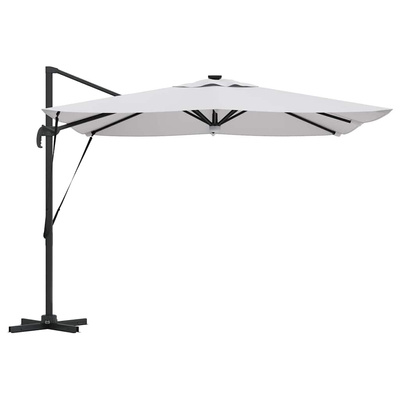 Parasol Roma Beżowy 286 x 284 x 270 cm Aluminium i Poliester
