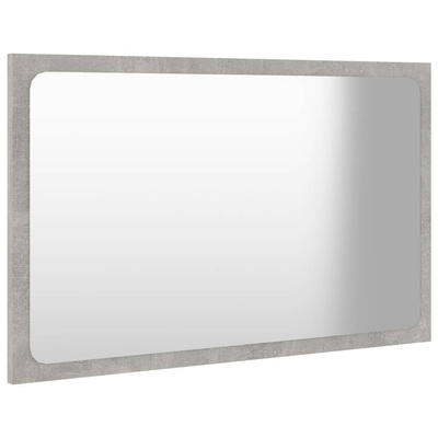 vidaXL Lustro łazienkowe, szarość betonu, 60x1,5x37 cm, płyta wiórowa
