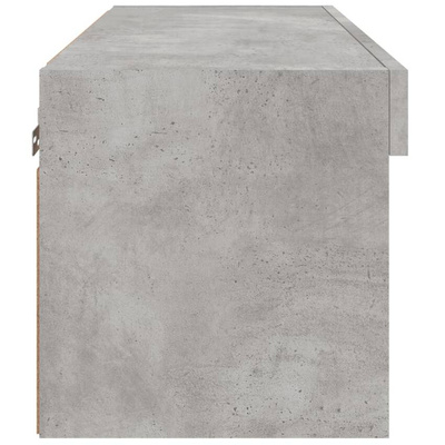vidaXL Szafka pod TV, z oświetleniem LED, szarość betonu, 60x30x30 cm