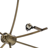 Lentini lampa wisząca patynowy 5x40w g9 klosz bursztynowy