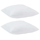 Poduszka z poduszką 2 pcs Biały 51 x 50 x 20 cm Poliester
