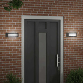 Zewnętrzna lampa ścienna 2 pcs Czarny 32 x 10 x 10 cm