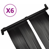 Panele solarne do podgrzewania basenu, 6 szt., 80x620 cm