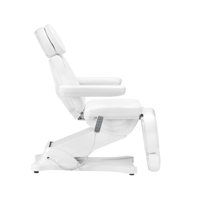 Elektryczny fotel kosmetyczny SILLON CLASSIC 4 silniki z kołyską biały 148290