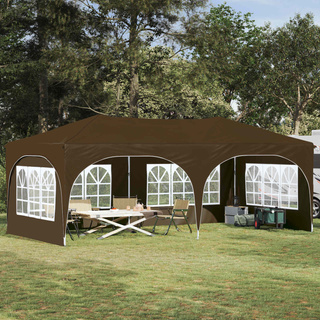 Namiot imprezowy rozkładany 575 x 288 x 245 cm Ciemnoszary