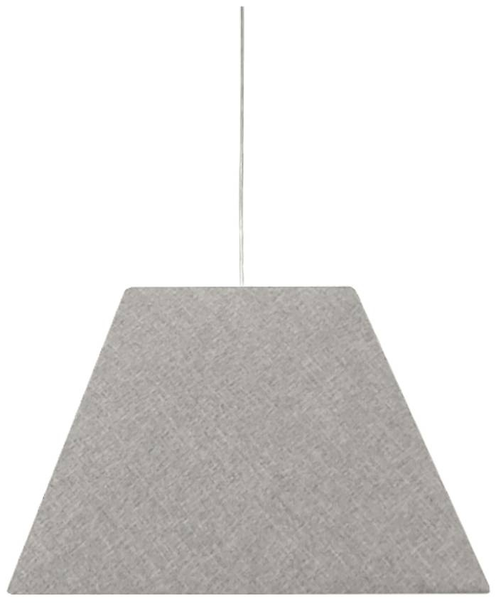 Lampa wisząca z abażurem Standard szara tkaninowy abażur E27 do salonu