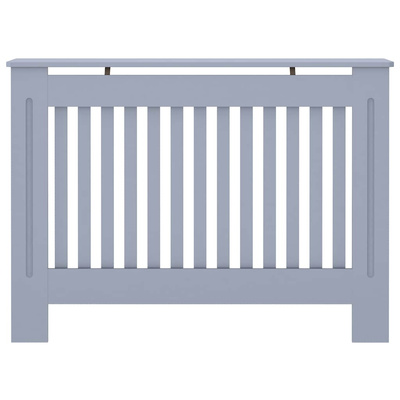 Osłona na kaloryfer, antracytowa, 112x19x81,5 cm, MDF