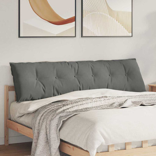 Poduszka na plecy Ciemnoszary 180 x 50 cm Tkanina mikrofibrowa