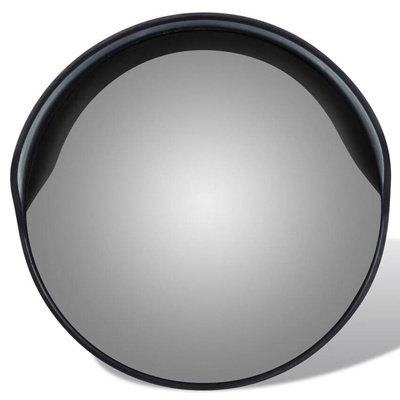 vidaXL Wypukłe lustro drogowe, 30 cm, czarne