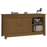 vidaXL Szafka pod TV, miodowy brąz, 103x36,5x52 cm, drewno sosnowe