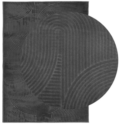 vidaXL Dywan IZA z krótkim włosiem, antracytowy, 200x280 cm