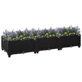 Donica do podniesionej rabaty, 120x40x23 cm, polipropylen