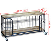 vidaXL Szafka pod TV, drewno mango, 100x40x45 cm